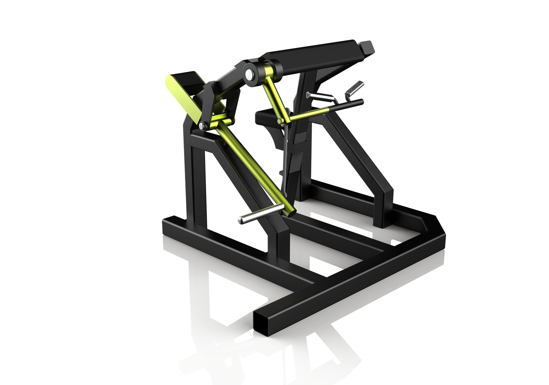 Preacher curl machine — KeyShot render