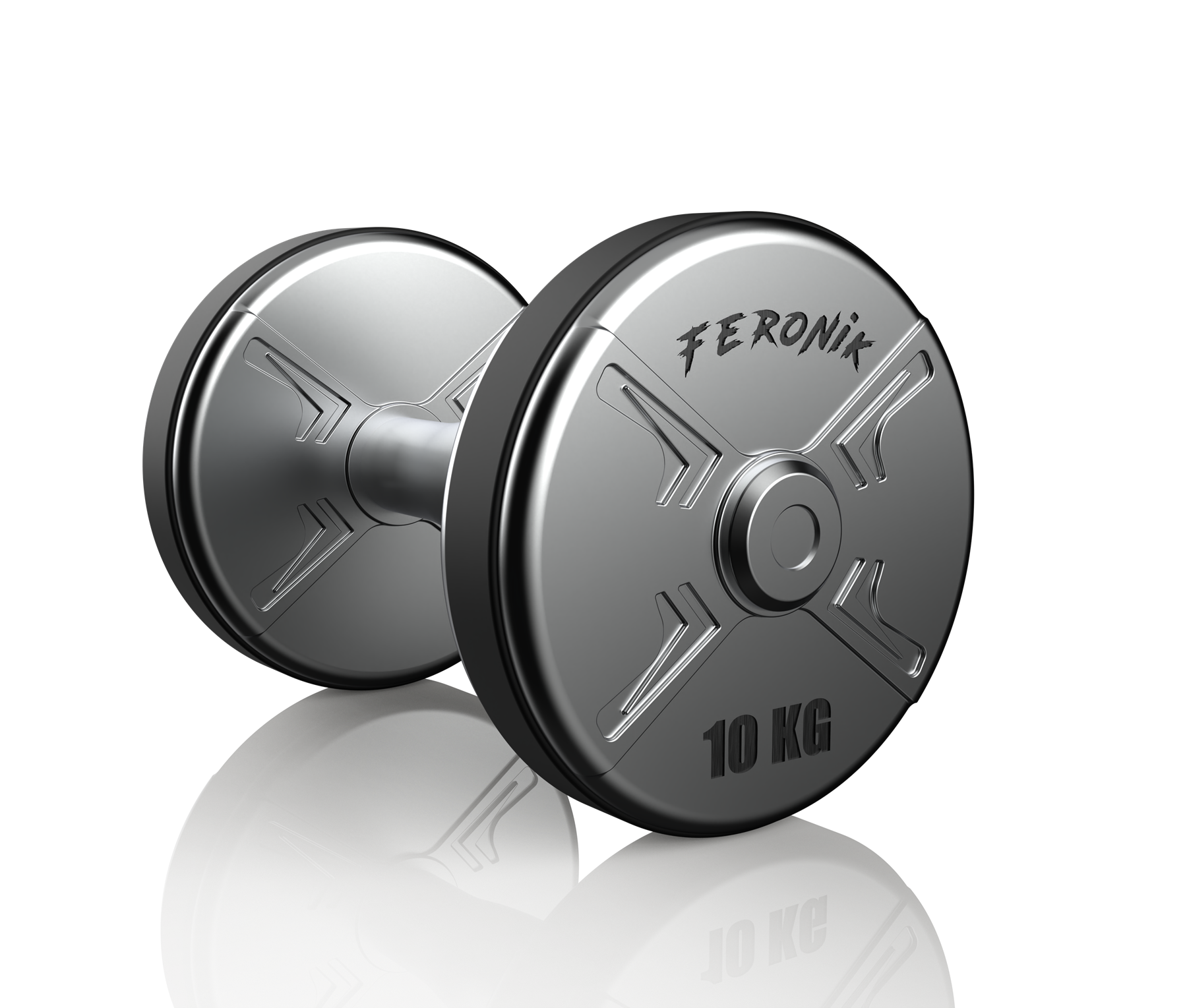 Feronik 10kg dumbbell — KeyShot render