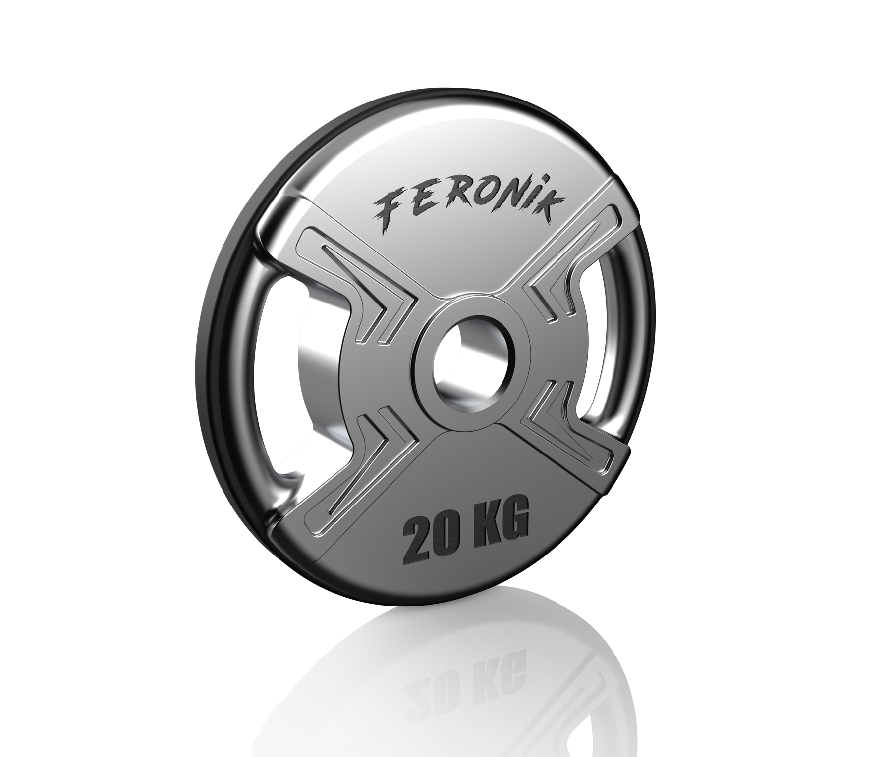 Feronik 20kg weight plate — KeyShot render